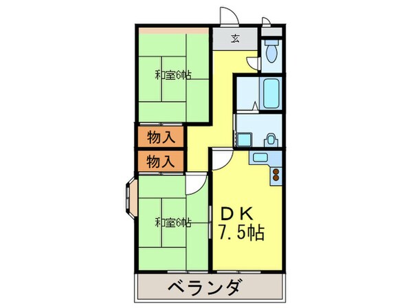 アマセンタ－ハイツの物件間取画像